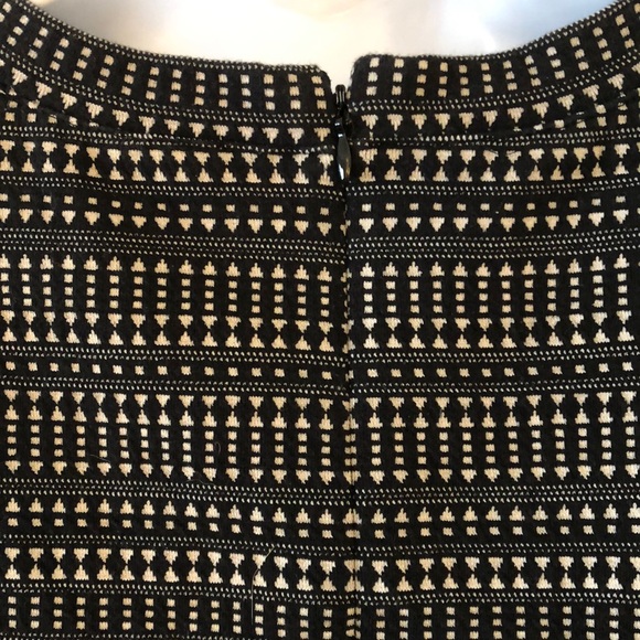 Black + Cream Drop Waist Flounce Dress - Picture 16 of 16